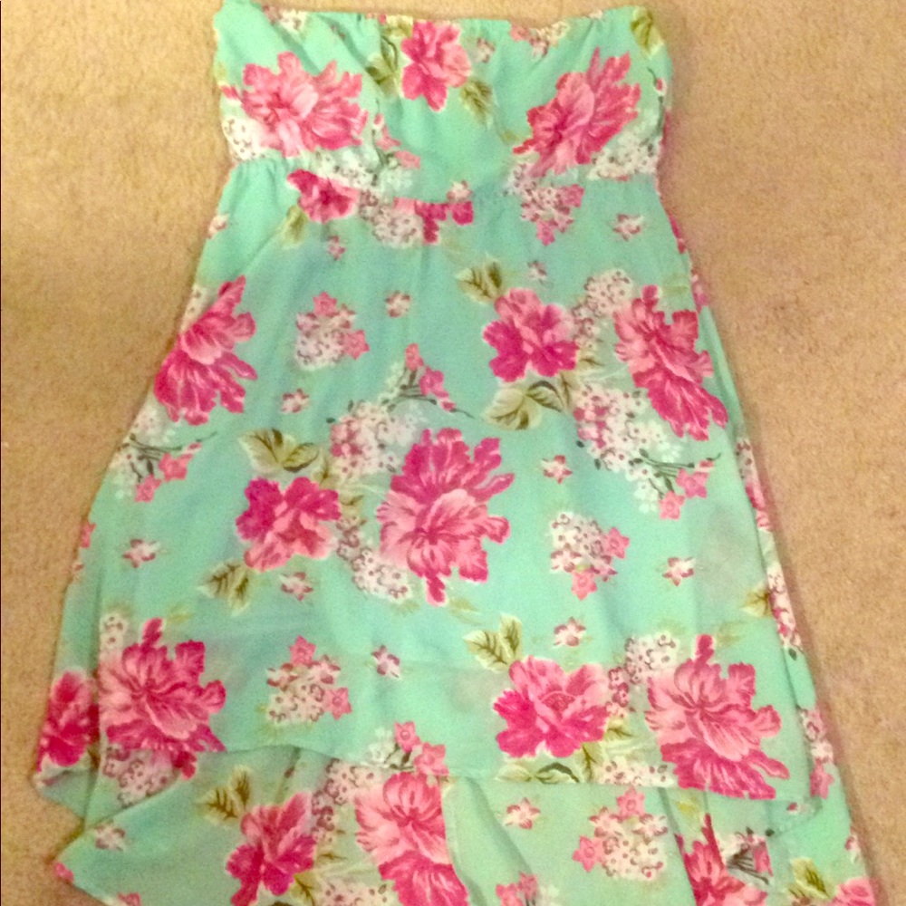 Floral High-Low Dress